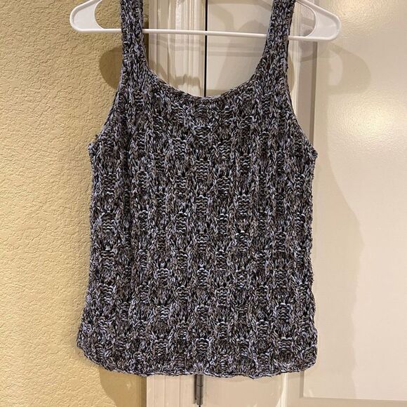 Sigrid Olsen knitted by hand sweater tank multi colored in large - Picture 4 of 9